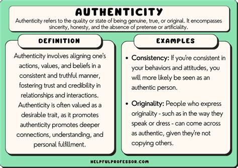 authenticity .